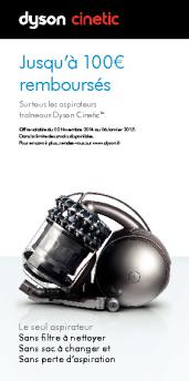 Jusqu'à 100€ remboursés - Dyson