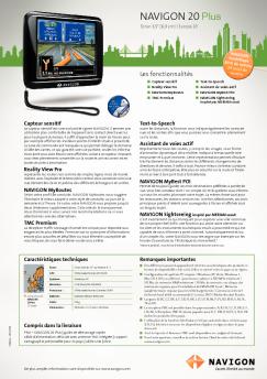 Télécharger fiche technique - Navigon's
