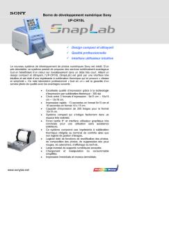 Borne de développement numérique Sony UP-CR10L