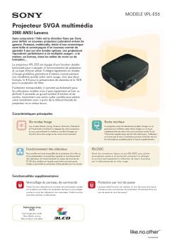 Projecteur SVGA multimédia - Sony