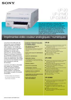UP-20 UP-21MD UP-D23MD - Sony