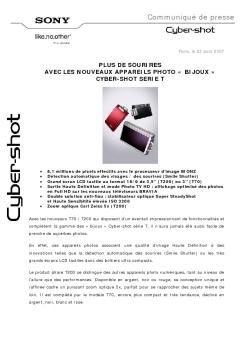 Fiche produit Sony : 08/1189437935708.pdf