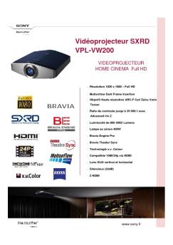 Fiche produit Sony : 65/1192099739965.pdf