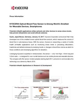Communiqué de presse (pdf) - Kyocera