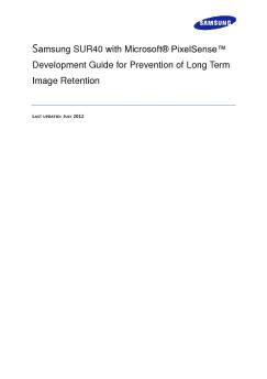 Samsung SUR40 with Microsoft® PixelSense ...