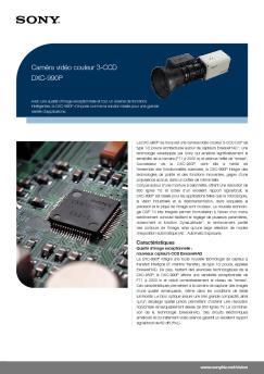 DXC-990P Brochure (775.5 KB) - Sony
