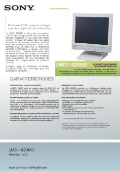 LMD-1420MD Brochure (219.0 KB) - Sony