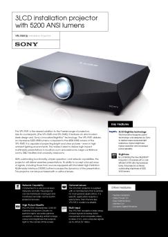 VPL-FX41 Datasheet (366.0 KB) - Sony