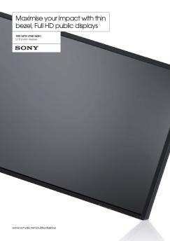 FWD-S42H1 & FWD-S47H1 Brochure (545.9 KB - Sony