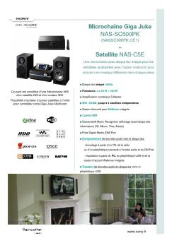 Fiche produit Sony : 42/1237475471642.pdf