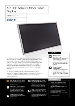 GXD-L65H1 Datasheet (308.7 KB) - Sony