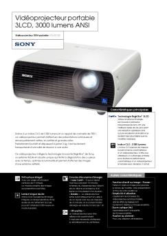 Fiche produit Sony : 48/1237477451548.pdf