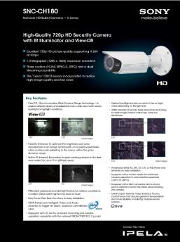 SNC-CH180 Data Sheet (144.6 KB) - Sony