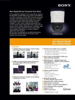 SNC-RS44 RS46P Data Sheet (756.8 KB) - Sony