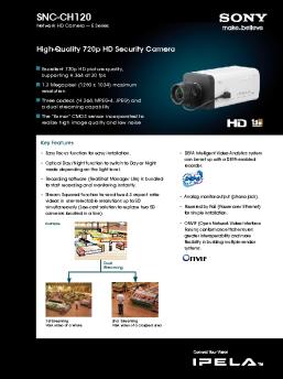 SNC-CH120 Data Sheet (728.3 KB) - Sony