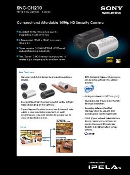 SNC-CH210 Data Sheet (759.4 KB) - Sony
