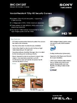 SNC-DH120T Data Sheet (600.2 KB) - Sony