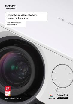 4200 et 5000 lumens Résolution XGA VPL-FX30 - Sony