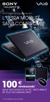 100 € remboursés - Sony