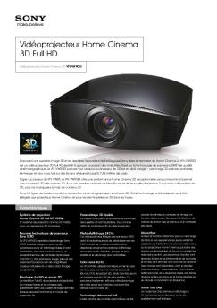 Fiche produit Sony : 69/1237480397469.pdf
