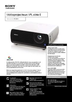 VPL-EX100 Data Projector - Sony