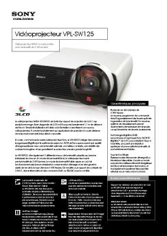 Fiche produit Sony : 52/1237481924452.pdf