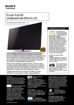 Fiche produit Sony : 43/1237483698443.pdf