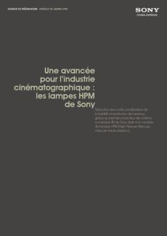 les lampes HPM de Sony