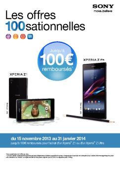 Offre de remboursement - Sony
