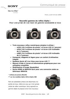 Fiche produit Sony : 82/1242292629982.pdf