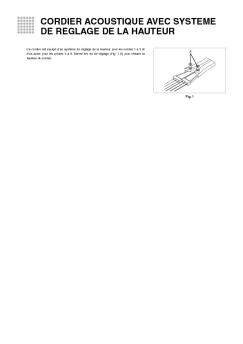 CORDIER ACOUSTIQUE AVEC SYSTEME DE REGLAGE DE LA ...