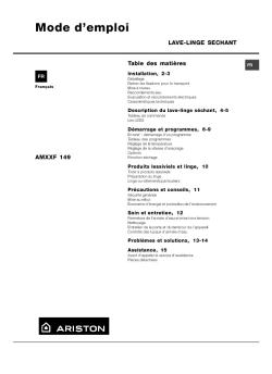 Mode d'emploi - Hotpoint