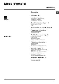 Mode d'emploi - Quel lave-linge