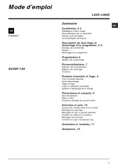 Mode d'emploi - Quel lave-linge