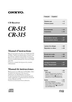 CR515/CR315_Fr, Es - Onkyo