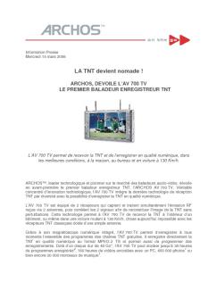LA TNT devient nomade !