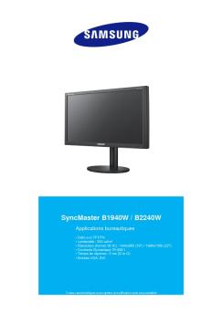 SyncMaster B1940W / B2240W