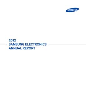 2012 SAMSUNG ELECTRONICS ANNUAL REPORT