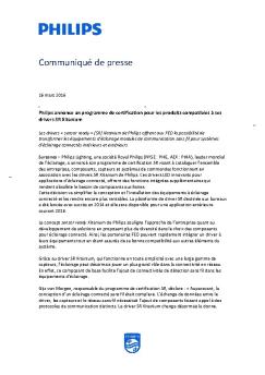 Communiqué de presse - Philips