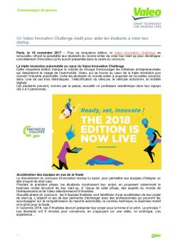 Un Valeo Innovation Challenge inédit pour aider les étudiants à créer ...