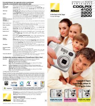 Compacts et légers Zoom-Nikkor optique 3x 15 modes Scène - Nikon