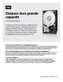 Western Digital Large Capacity Drives Technology Brief