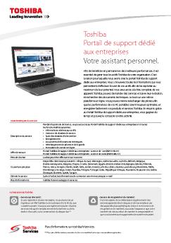 Toshiba Portail de support dédié aux entreprises Votre assistant ...