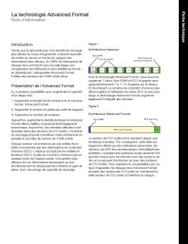 Advanced Format Technology Information Sheet