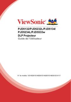 PJD5132/PJD5232L/PJD5134/ PJD5234L ... - viewsonic logo