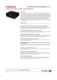 feuille de données (PDF) - ViewSonic