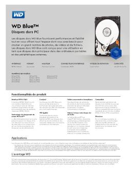 WD Blue Mobile Series Spec Sheet - Western Digital