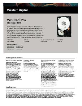 WD Red Pro Series Spec Sheet - Western Digital