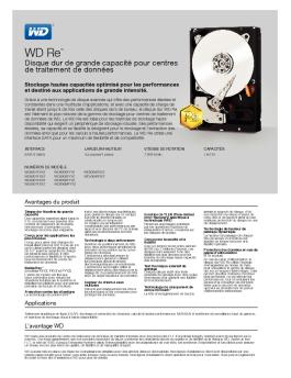 WD Re Datacenter Marketing Spec Sheet - CNET Content Solutions