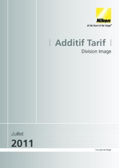 Additif Tarif